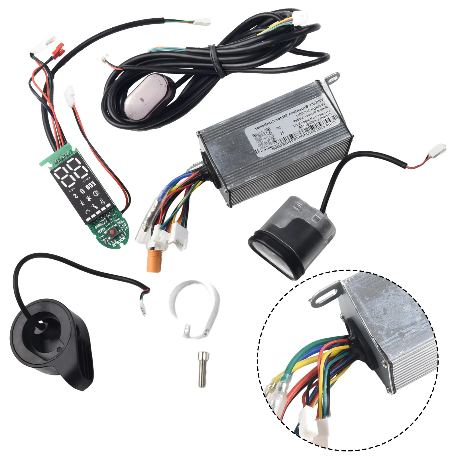 36 V 500 W 17A ControllerDashboard Beschleuniger Anzug Für 10 Zoll Elektrische Roller ControllerwwwE-scooterwwwAccessories – Detail 2