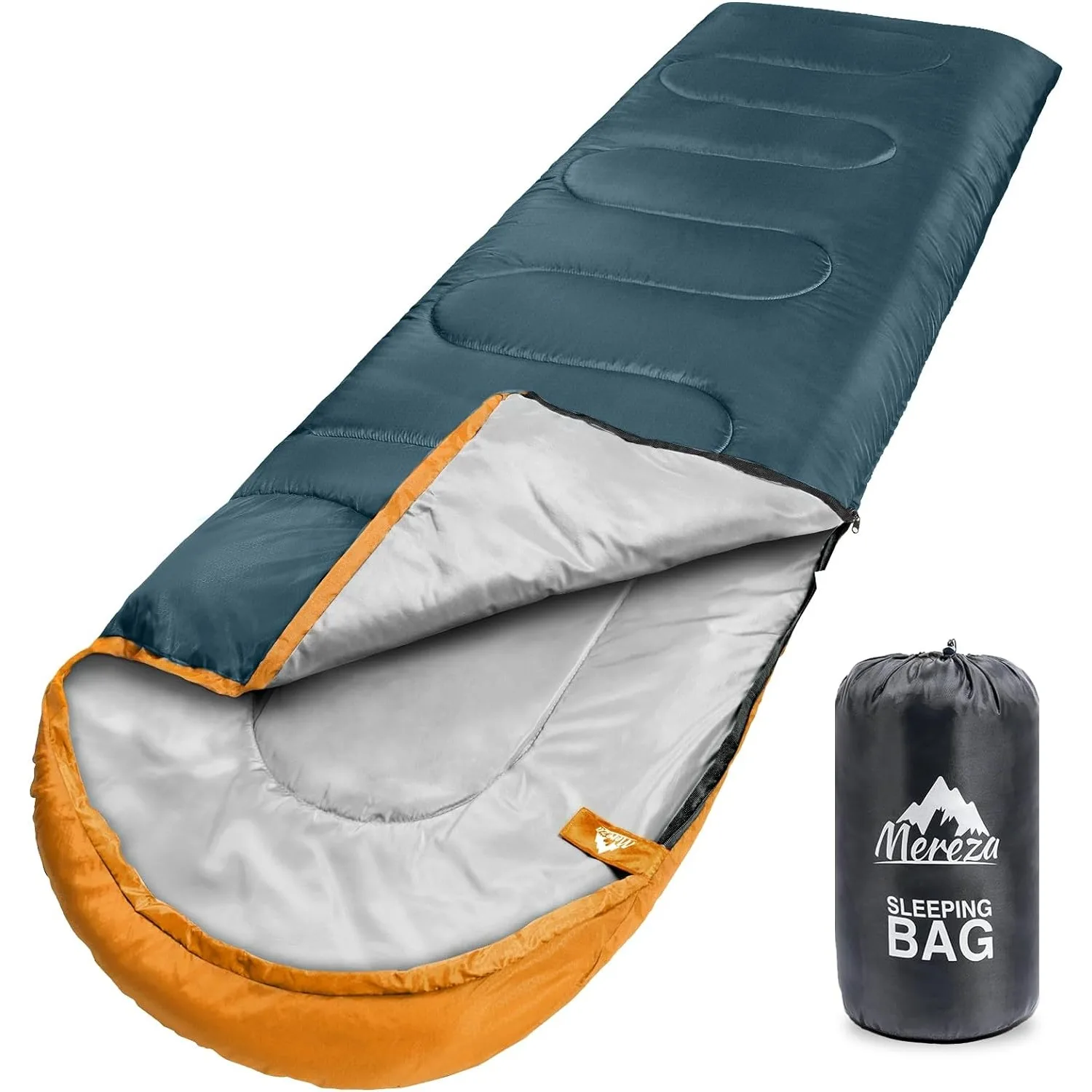

MEREZA Sleeping Bags XL for Adults Mens Large Wide Sleeping Bag for Camping Backpacking Big and Tall Warm & Cool Weather