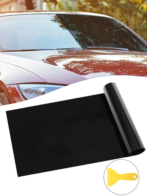 Film solaire Anti-UV en PVC pour pare-brise de voiture, Protection UV pour  vitres sombres, pare-soleil, autocollants teintés avec grattoir, 140x25cm,  2/1 pièces - AliExpress