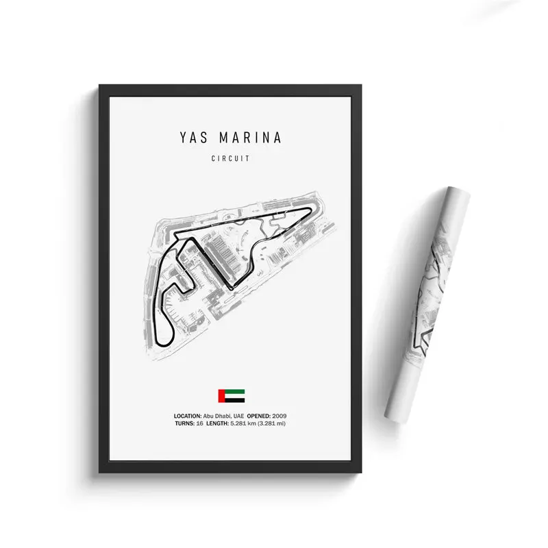Formula 1 Racing Circuit Canvas Art: Aesthetic Motorsport Wall Decor