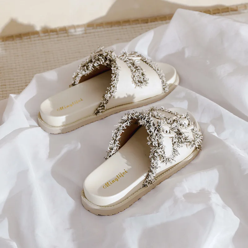 Flat Sole Sandals For Women in The Summer of 2023, New Gentle Style, Thick And Soft Soles, Versatile For External Wear