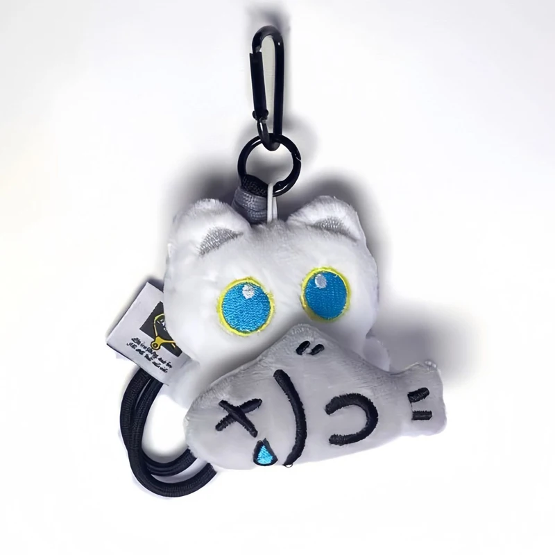 Adorable Black Cat Plush Keychain – Soft Cartoon Kitten Stuffed Pendant
