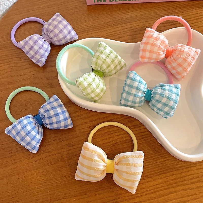 

Fabric Cute Lovery Spring and Summer Style New Children Hair Accessories Ring Hair Rope Hair Band for Girl's Headdress