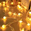 Perfect Combination of Stars and Balls (Warm White), 1.5-meter 10 Lamp (Battery Version)LED Internet Celebrity Star Light Atmosp 1