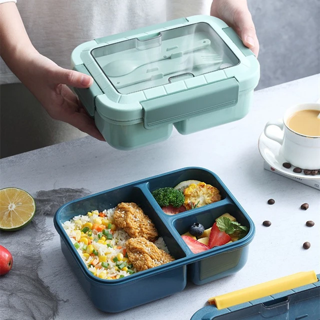 Portable Cute Lunch Box For Kids Men Women Microwave Leakproof Japanese  Style Bento Box Fruit Salad Food Storage Containers - AliExpress