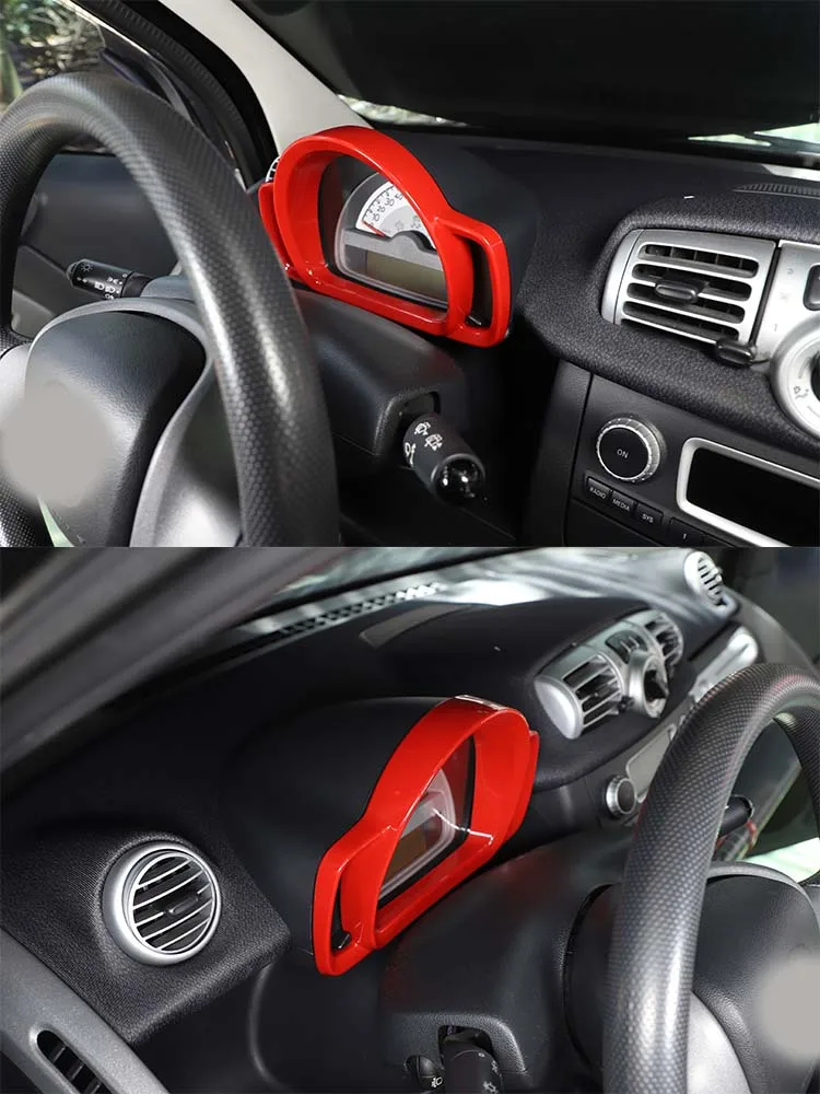Für Mercedes Benz Smart 451 Fortwo 2009-2015 Auto Dashboard Display Meter Ring Tachoanzeige Abdeckung Trim Rahmen Zubehör – Detail 5