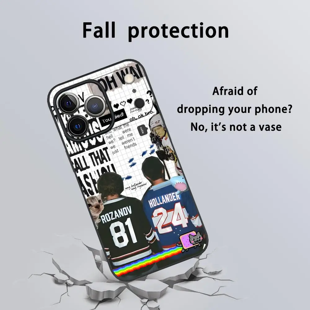 TV Series Inspired Heated Rivalry Black Frosted Soft Phone Case