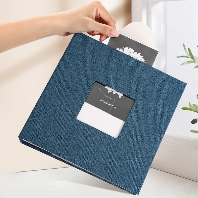 Linen Photo Album Insert Collection Picture Frame Baby Family