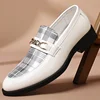 New Large Size Matte Leather Casual Shoes Men's Trendy Pointed Toe Business Formal Shoes Comfortable Breathable PU Lined
