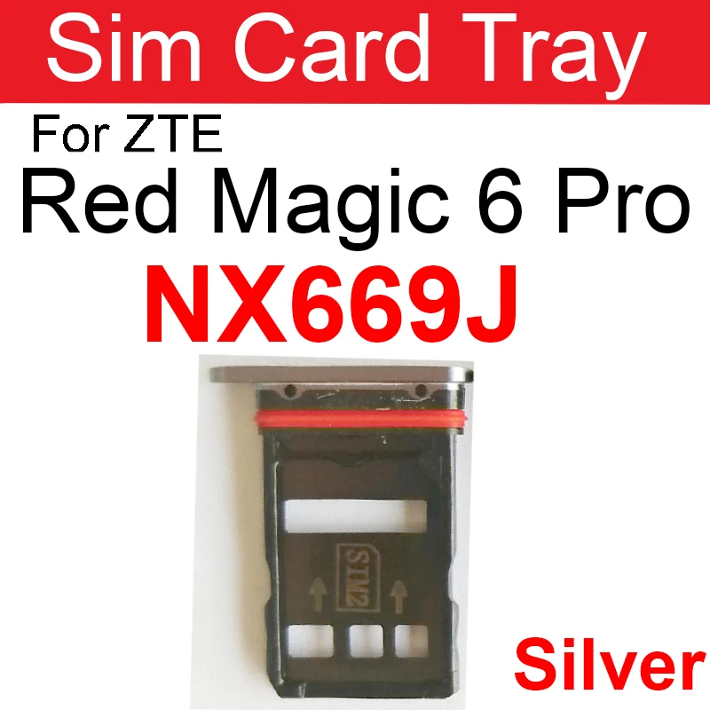 Sim Card Tray Holder Adapter For ZTE Nubia Red Magic 3 3S NX629J