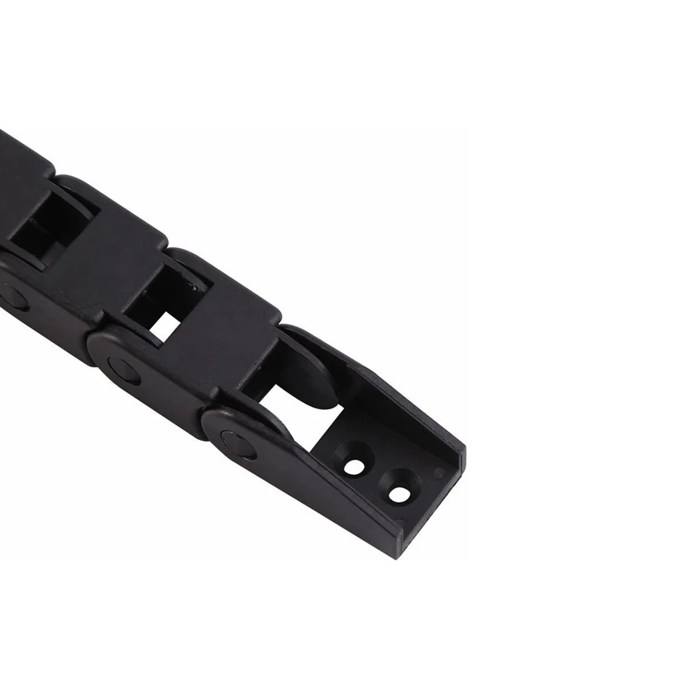 Black Plastic Drag Chain Cable Wire Carrier Not Open for 3D Printer and CNC Machines 1Meter Length