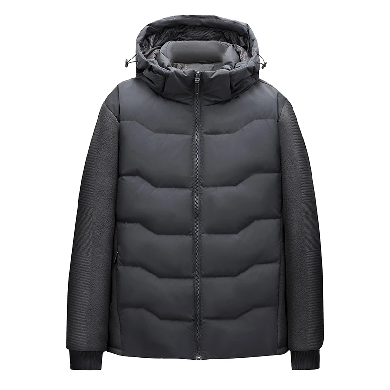 Winter Men's Down Jacket Warm Hooded White Duck Down Slim Fit Jackets  Casual Fashion High Quality Portable Men's Clothing high quality slim fit down jacket