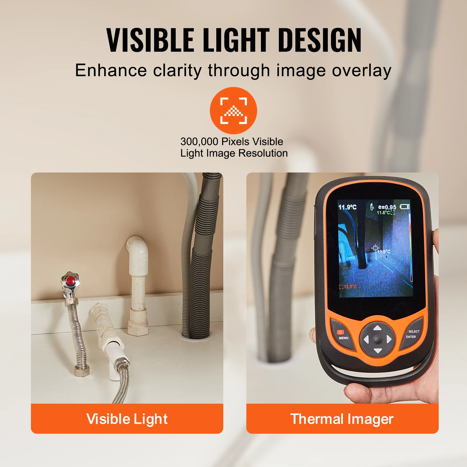 Portable Thermal Imaging Camera with WiFi and Touch Screen