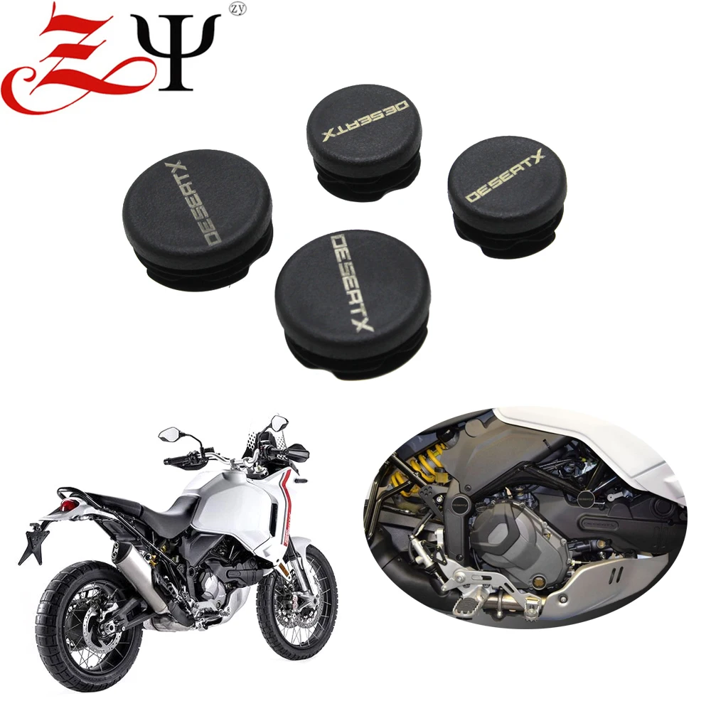 오토바이 라이센스 번호판 홀더, 다기능 각도 조절 방향 지시등과 테일 램프 브래킷 11 DUCATI DESERTX DESERT X 2022 2023 프레임 홀 커버 캡, 플러그 장식 프레임 캡, 오토바이 핏