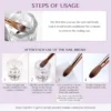 4pcs Kolinsky Acrylic Nail Brush Set Size 10/12/14/16 for Acrylic Powder Application Brushes Art Extension & Carving Salon Home 5
