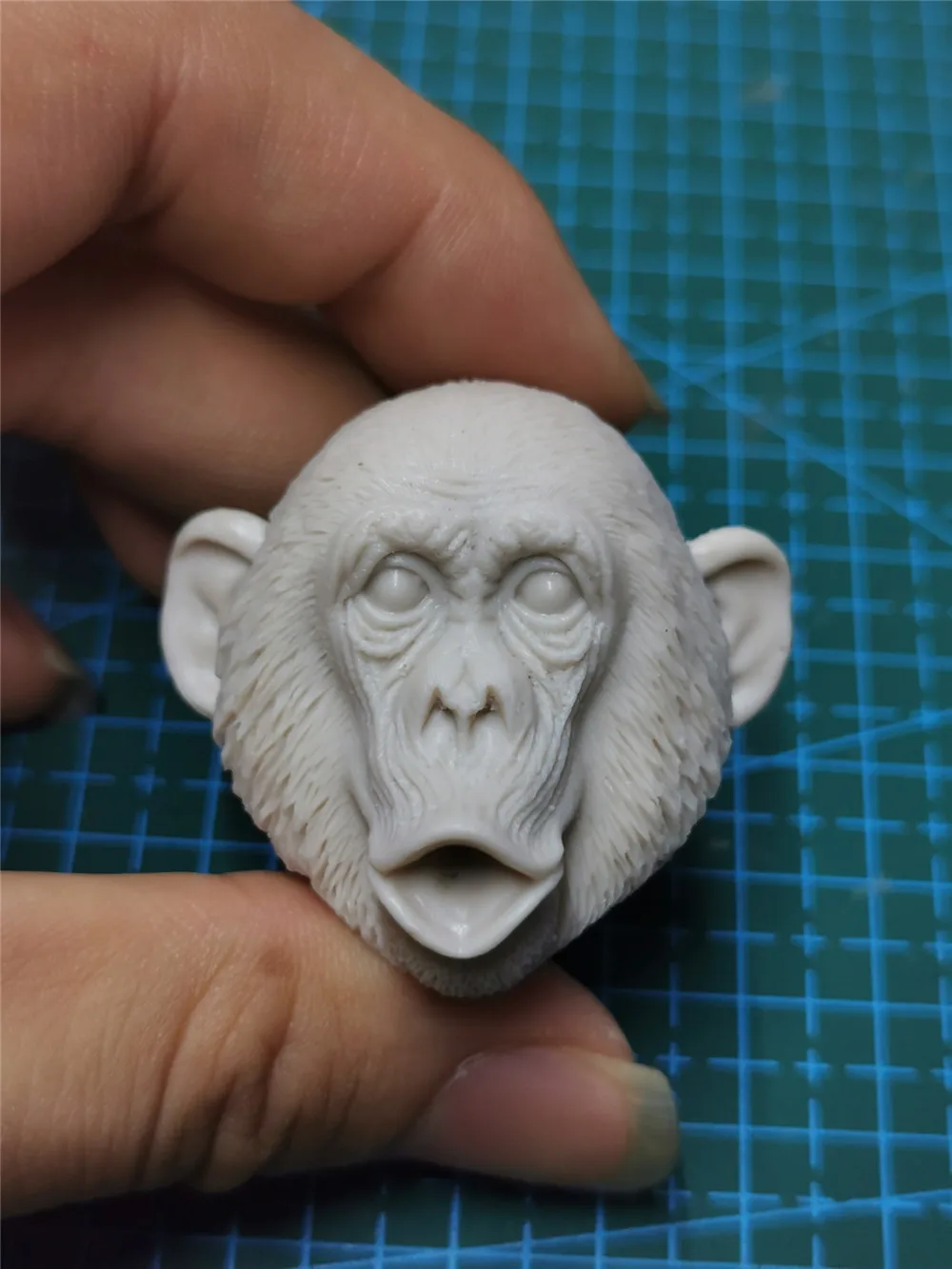 

Картина упражнения неокрашенные масштаб 1/6 Chimpanzee голова Лепка модель для 12-дюймовой экшн-фигурки куклы тело