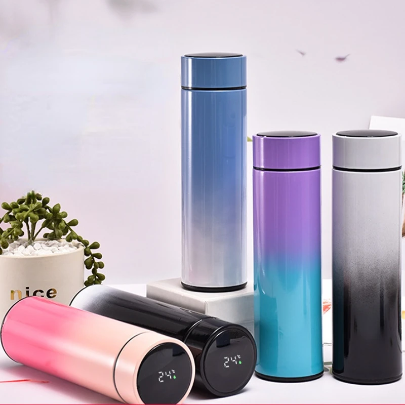 500mlThermosBottleThermalCupLEDTemperatureDisplayVacuumFlask