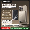 High Quality Alloy Power Bank 10000mAh PD20W Fast Charger Macsafe Powerbank Magnetic Wireless Charger For iPhone Xiaomi Samsung 1