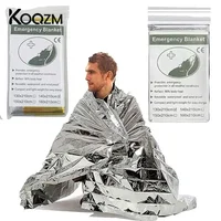 Emergency Blanket Outdoor Survival First Aid Military Rescue Kit Windproof  Waterproof Foil Thermal Blanket for Camping Hiking 1
