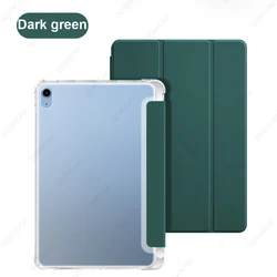 Premium Tablet Smart Case with Pencil Holder and Protective Cover - iPad mini 6 7 A17Pro (Dark Green)