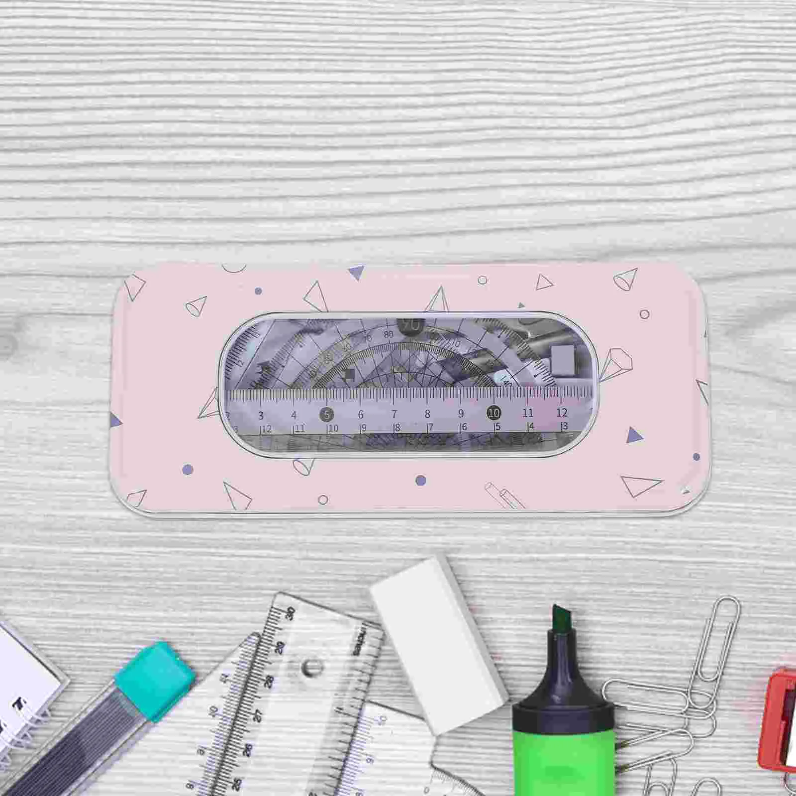 

Ruler Set Drawing Accessories Triangle Kit Office Compass Stationery Supplies Multifunction