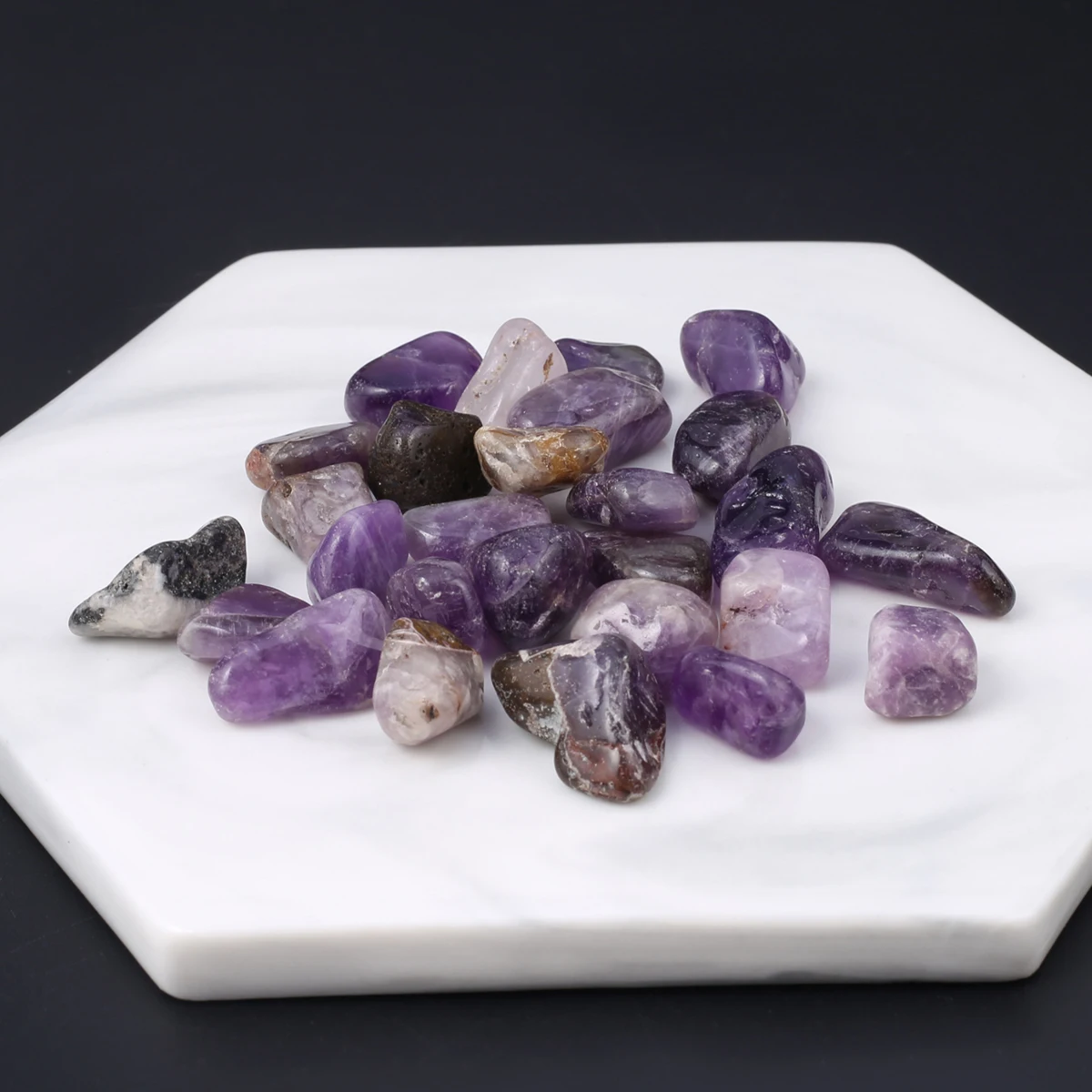 

Natural Amethyst Stone Gravel Rock Crystal Quartz Raw Gemstone Mineral Specimen Fish Tank Garden Home Decoration