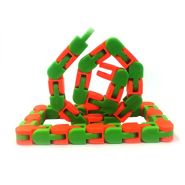 1PCS 24 Grain Fidget Toys Children Adults Puzzle Decompression Toys DIY Bicycle Bracelesory Toy Multi Colors And Multi Fun 5