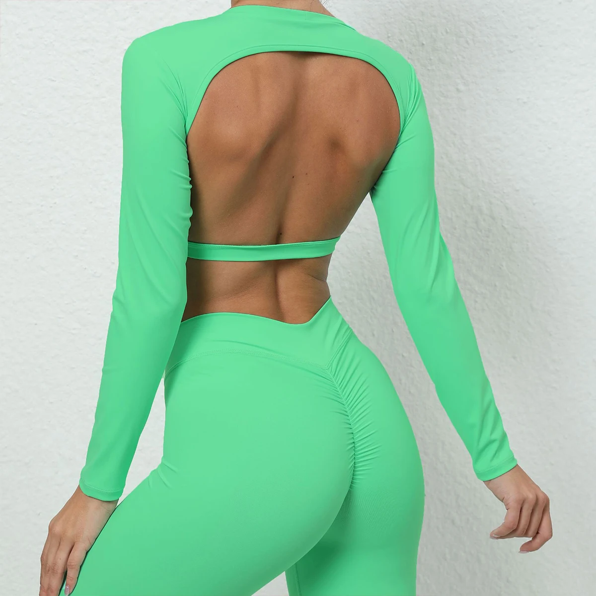 Sexy Long Sleeve Yoga top yoga shirt sports shirt sports t shirt Women Breathable Fitness Crop Yop Quick Dry Sportswear Women Workout Top Female