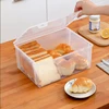 Food Grade Hermetic Containers for Food Transparent Sealed Plastic Container with Lid Breadboxes for Bread Storage Kitchen 1