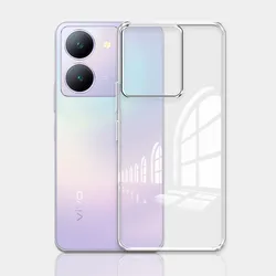 Clear Silicone Shockproof Phone Case for Vivo Y36 4G (Clear)