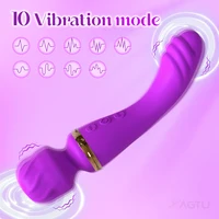 2-in-1-Vagina-Vibrator-Zauberstab für Frauen, G-Punkt, Klitoris, Brustwarzen, Stimulator, Brustmassagegerät, weiblicher Masturbator, Sexspielzeug für Frauen 2