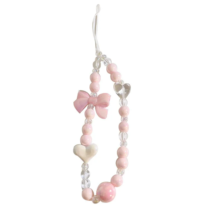 Charming Crystal Bracelet Phone Strap – Colorful Kawaii Accessory