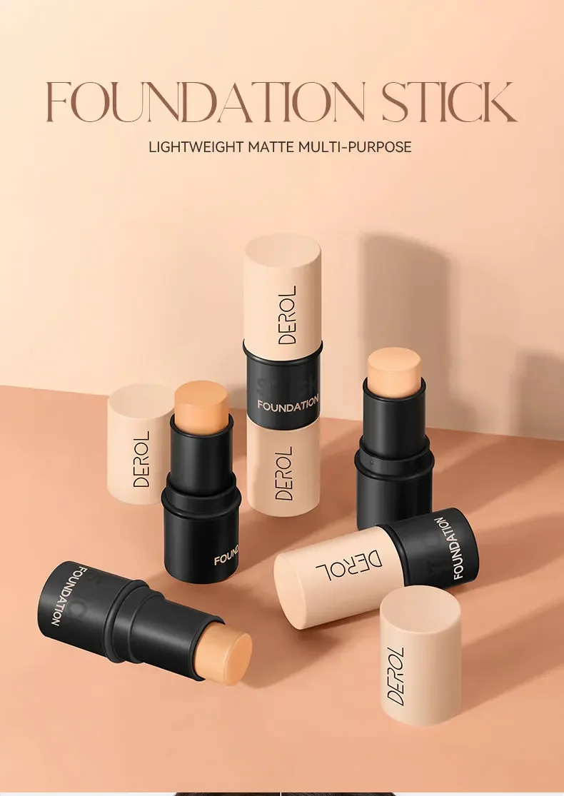 Description Picture 2 of itemDEROL Concealer Full Coverage Foundation Stick Oil Control Natural Barrier Concealer BB CC Cream Hydrating Long-Lasting Cosmetic