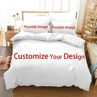 Conception personnalisée Photo Logo housse de couette ensemble garçons adultes enfants cadeau personnalisé bricolage parure de lit Queen King Size personnalisé Bet ensemble 1