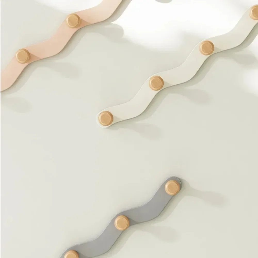 Wall Hook Hanger No Trace Door Hangers Waterproof Simple Wall Mount Coat Rack Save Space Adhesive Household Coat Hooks Hanger