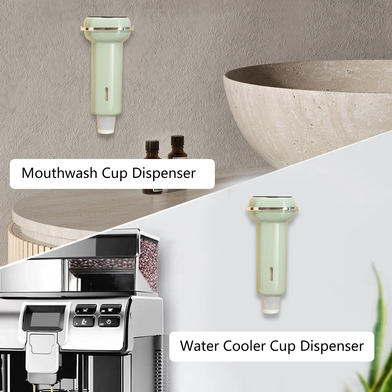 Wall Mounted Automatic Cup Storage Rack Paper Cups Dispenser Disposable Pull Type Plastic Cup Holder Dust-proof Cups Container