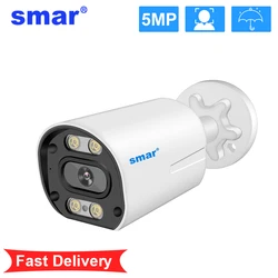 Enhanced AI Smart Security Camera - 5MP POE with Audio, Waterproof Night Vision, Indoor/Outdoor Metal Case - 5MP POE