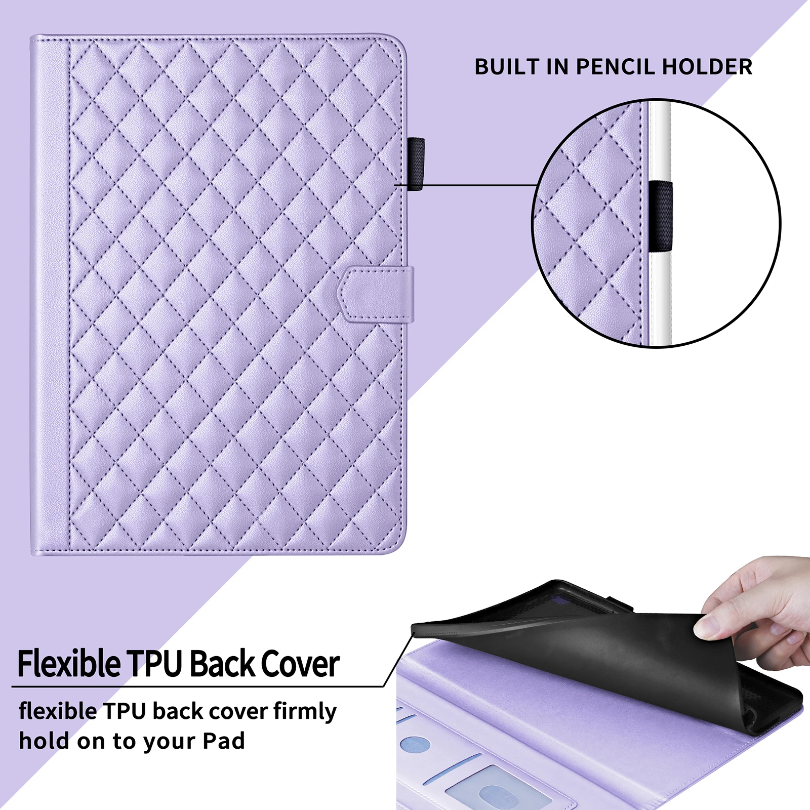 Diamond Back Silicone Magnetic Tablet Case
