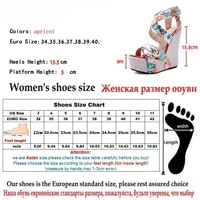 Aneikeh Flower Totem Designer Buckle Strap Platform Wedges Sandals Women Fashion Silk Open Toe High Heels Banquet Party Shoes - Image 6
