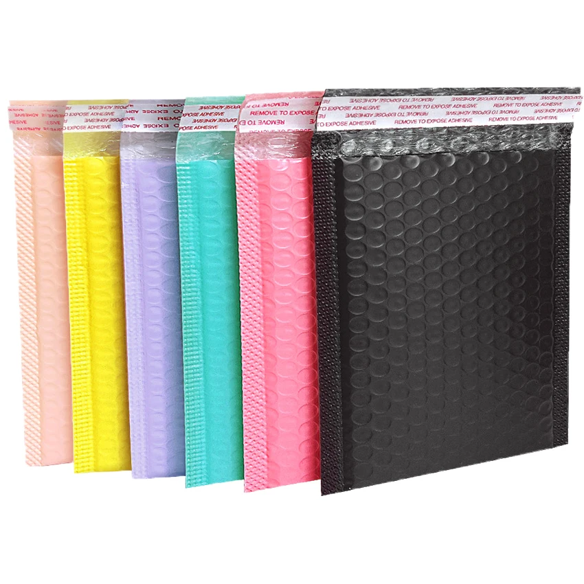 18x23 cm 10 pcs Blue Bubble Packaging Bag Plastic Bubble Padded Envelopes Bag Poly Bubble Padded Mailing package bag 2