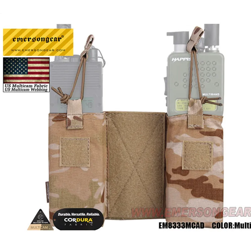 EMERSON MOLLE JPC MBITR Radio Pouch Set Multicam EM8333