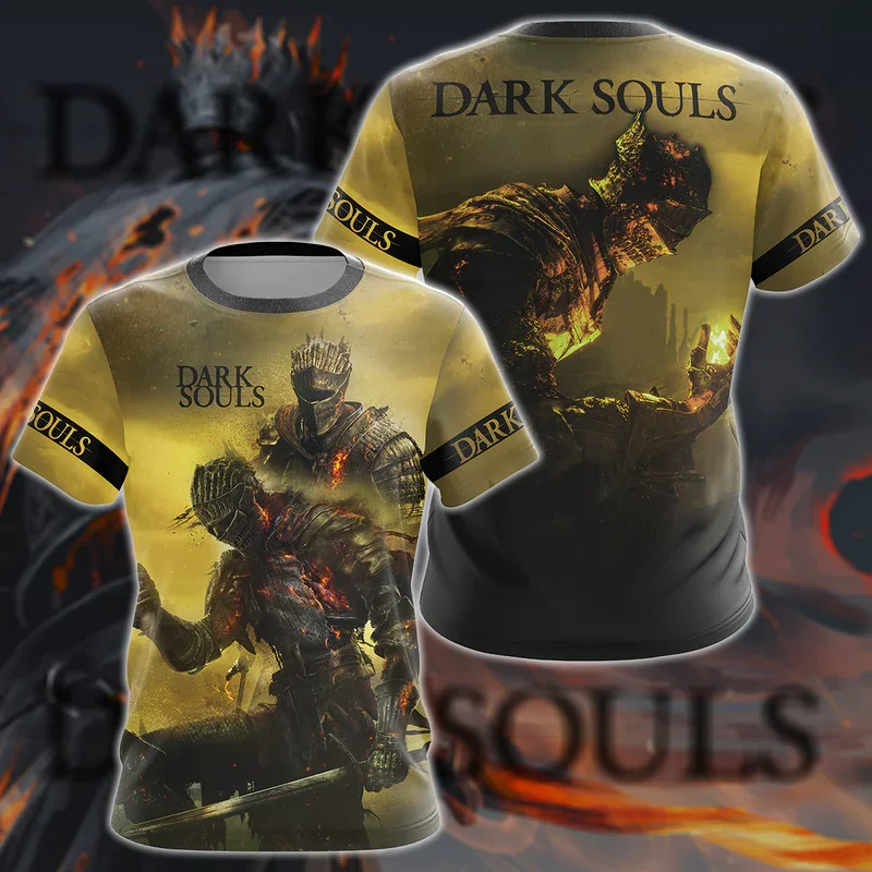 New Dark Souls T-Shirts Game 3D Print Streetwear Men Women Casual Fashion  Oversized Short Sleeve T Shirt Kids Tees Tops Clothing