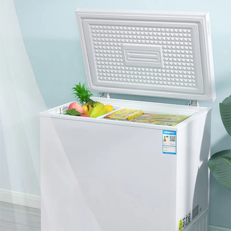58L/72L Small Freezer, Energy Saving Chest Deep Freezer with 6 Level Adjustable Thermostat, Top Opening Compact Freezer
