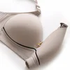 Women Plus Size Comfort Bra Wire-Free Seamless Non-Magnetic Thin Cup Solid Color Breathable Everyday Wear Bras 4