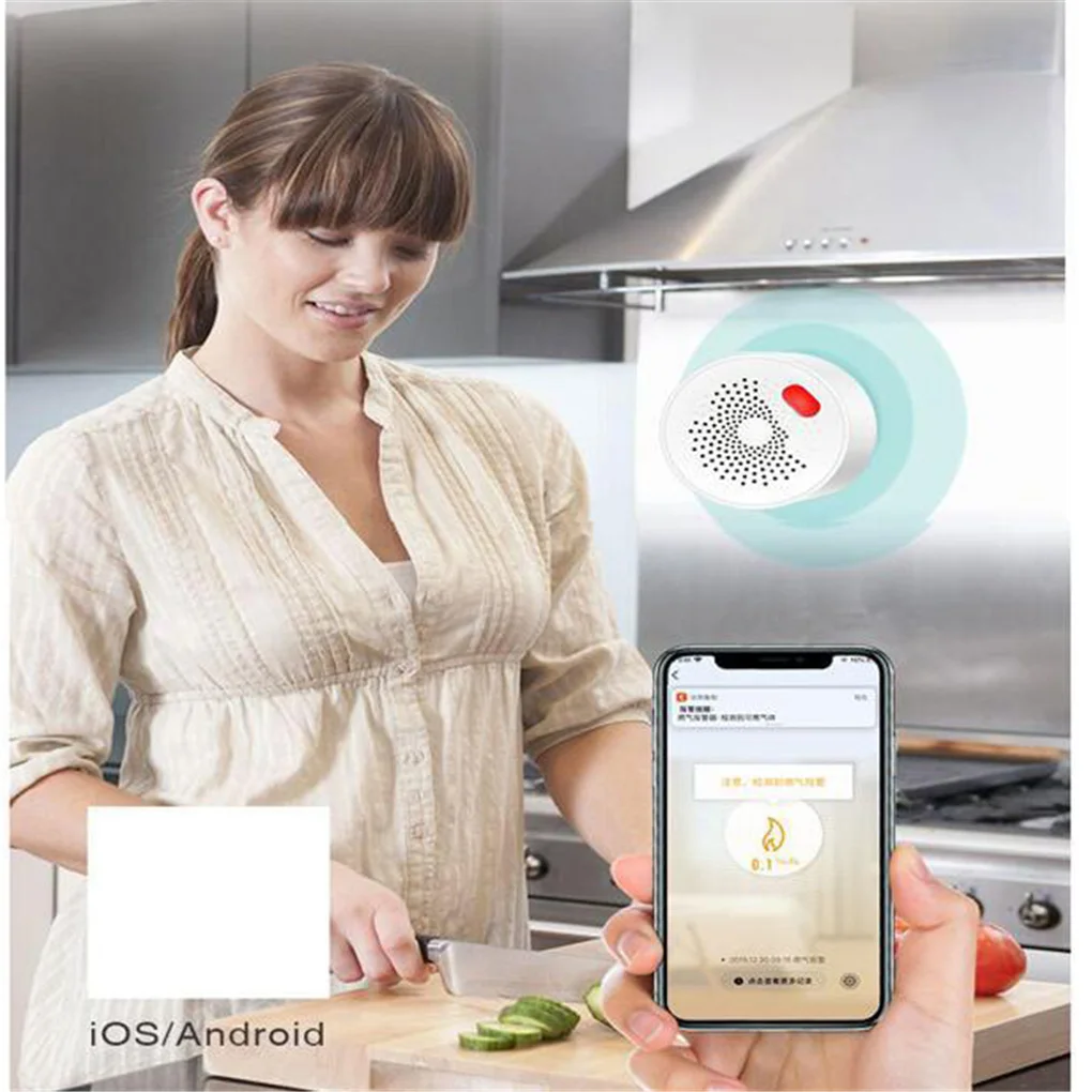

Сигнализация воздушная Tuya для дома, кухни и офиса, с Wi-Fi