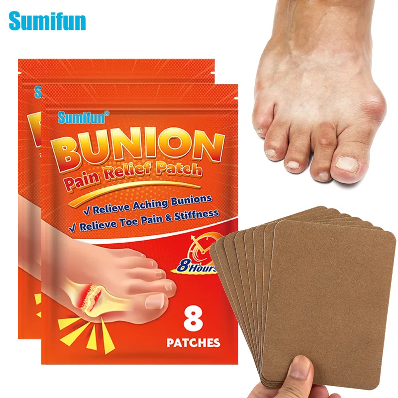 

8/16pcs Sumifun Bunion Gout Pain Relief Patch Hallux Valgus Repair Toe Correction Toe Deformity Arthritis Stickers Foot Care
