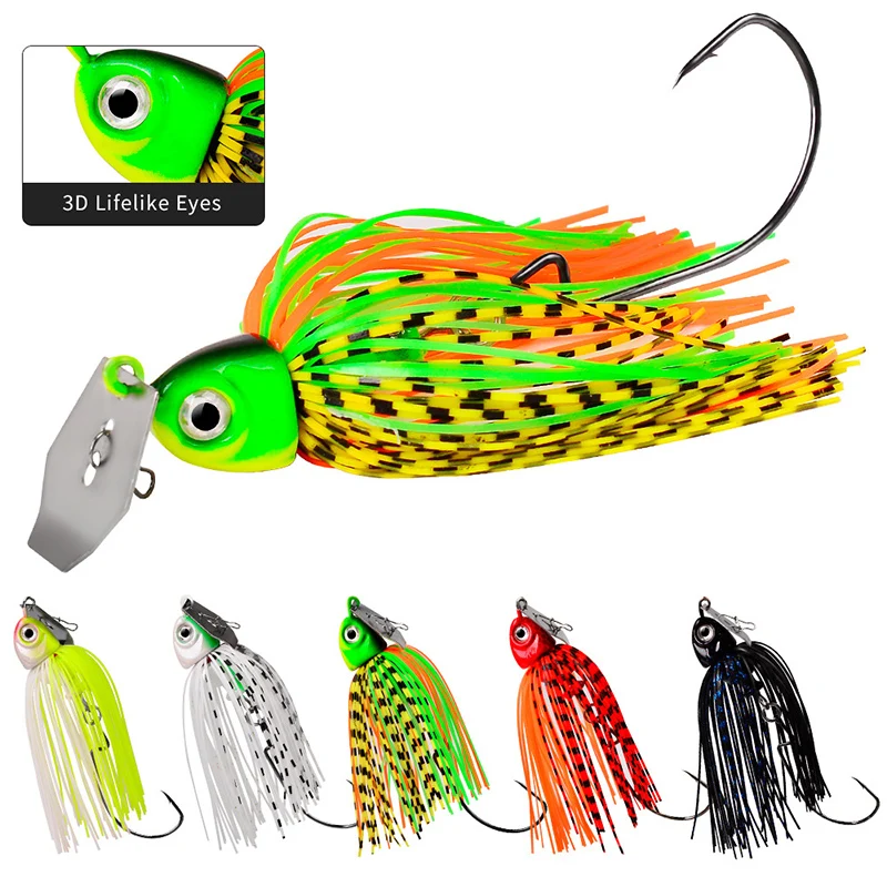 

New style Beard Bait Luya Bait Tassel Sequins Anti-hanging Bottom Luya Bait Imitation Fishing Lures Pesca Fly Fishing 10cm 15g