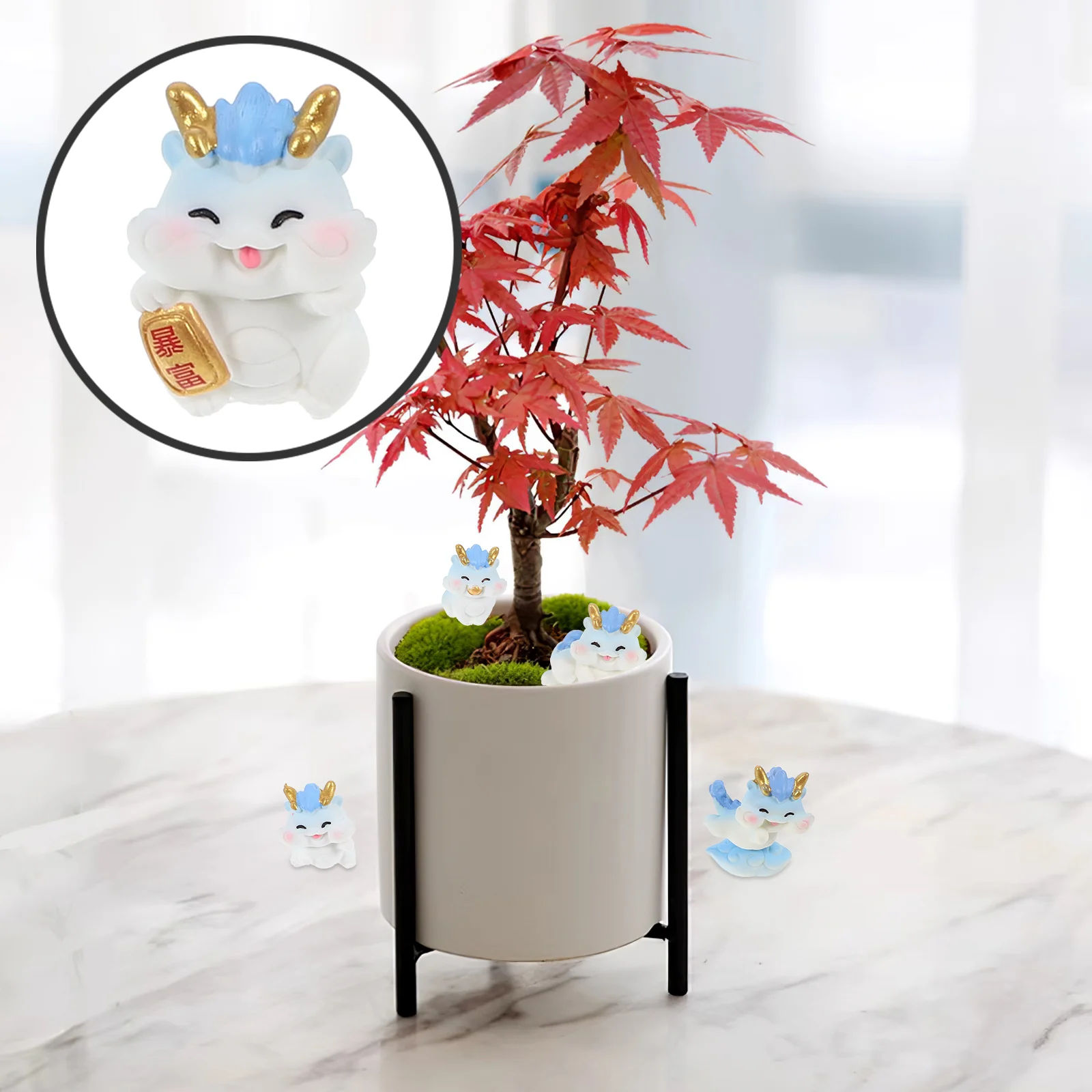 

Dragon Chinese Zodiac Figurines Miniature Dragon Figurines 2024 Year Of The Dragon Statue Fengshui Ornament Micro