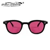 WHO CUTIE Fashion Vintage Square Sunglasses Women Brand Design Rivet Frame Red Lens Retro Acetate Sun Glasses Shades Men S380 2