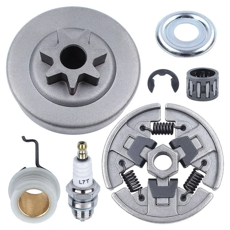 Chainsaw Clutch And Sprocket For Stihl MS310 MS390 029 039 Replacement Parts With Needle Bearing Washer E-Clip Worm Gear